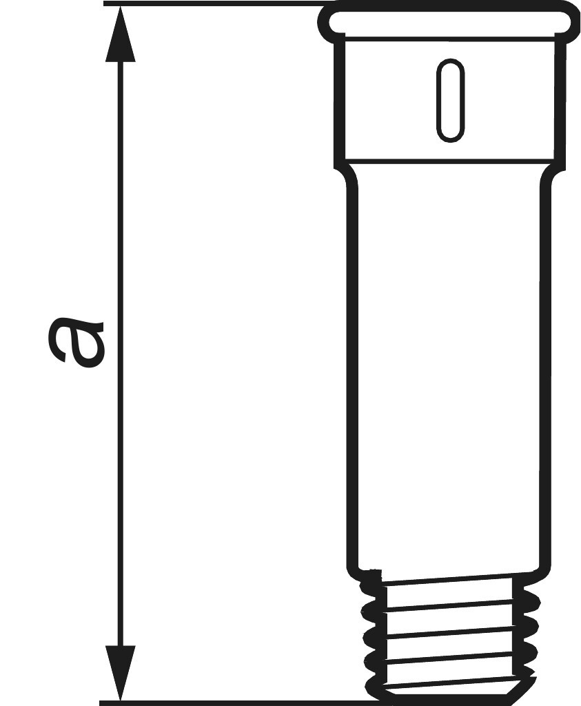 GF  526 Verlaengerung   3/4" x  60 schwarz